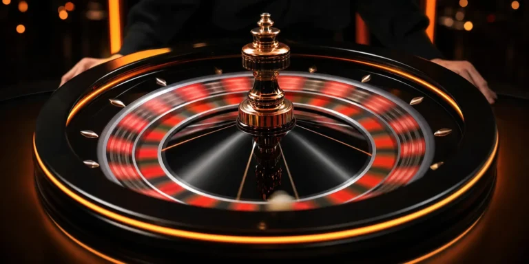 Mandarinbet canlı casino: krupiye masasında dönen rulet çarkı